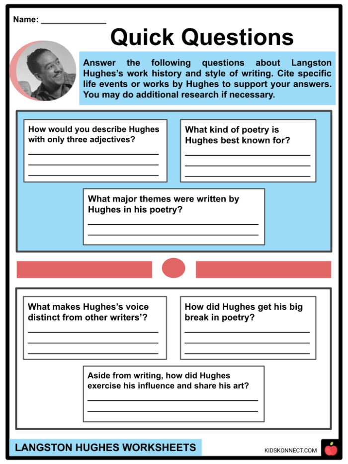 Analyzing Poetry Mother to Son by Langston Hughes Worksheet 8 Seventh grade reading worksheet featuring an analysis of Langston Hughes poem Mother to Son