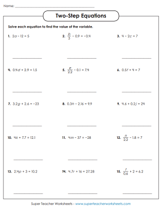 Engaging worksheet to enhance skills in solving one-variable equations Multi-Step Equations Tic-Tac-Toe worksheet for eighth-grade algebra practice