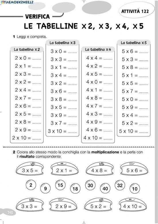 Colorful acorn illustrations showing addition and multiplication for kids to solve