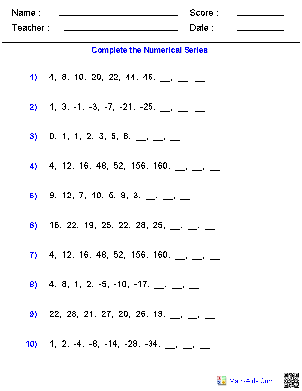 Multiplication worksheet designed for third graders to discover patterns in multiplication