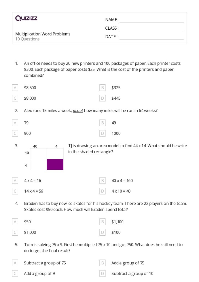 Zoo-themed math worksheet showing Spanish language multiplication practice problems for elementary students Third grade Spanish multiplication word problems featuring zoo animals and fun scenarios for solving one and two-digit math equations