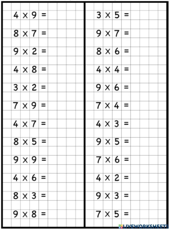 Multiplying by One Worksheet for Third Grade Math Practice Third grade student solving math problems on a multiplying by one worksheet