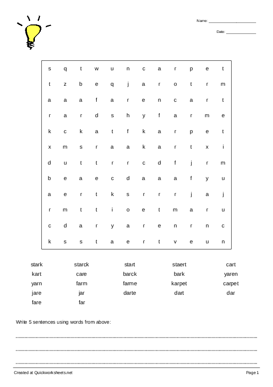 Second grade students practice sorting multisyllabic R-controlled vowel words on this phonics worksheet