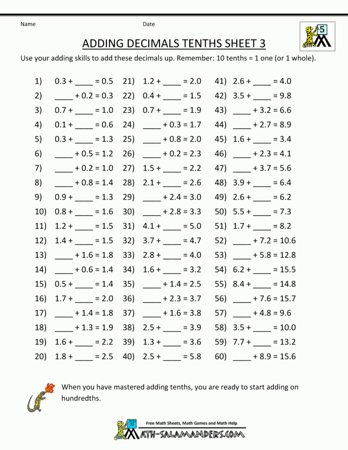 Mummy Math worksheet featuring a Halloween-themed puzzle for adding decimals