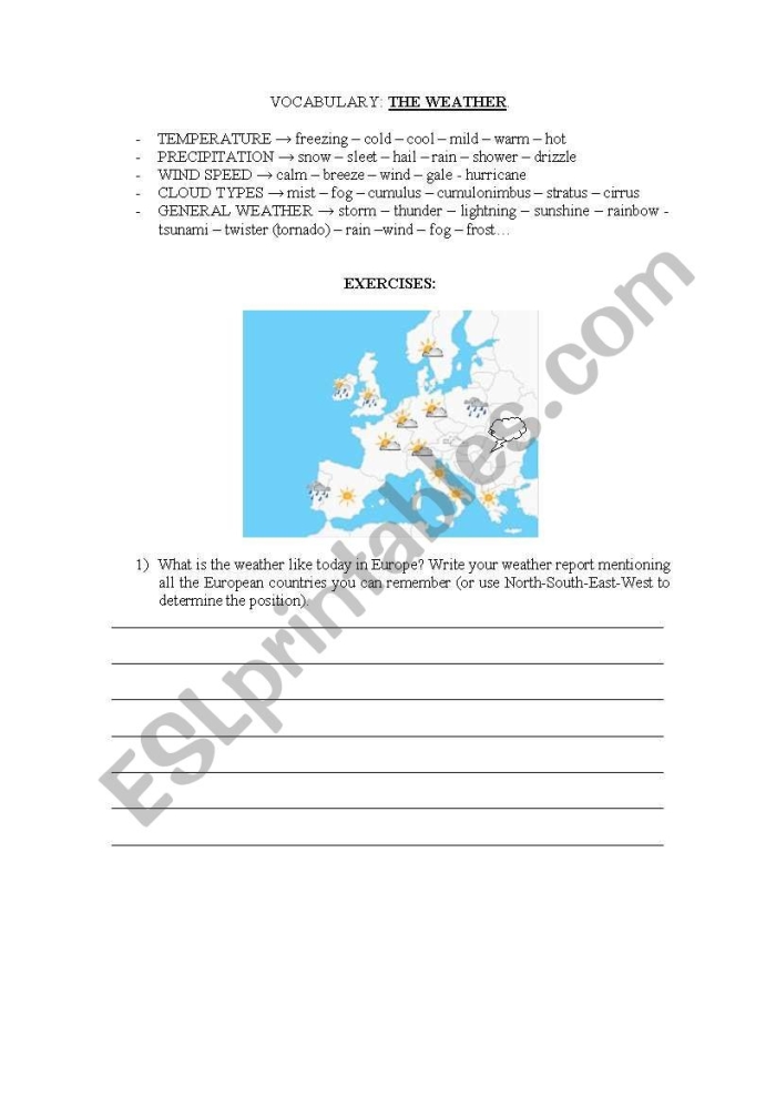 Integers and Rational Numbers worksheet for Second Grade Worksheet illustrating the My Internal Weather Report activity for second graders to express their emotions. Visual guide for students to track their feelings using weather metaphors.