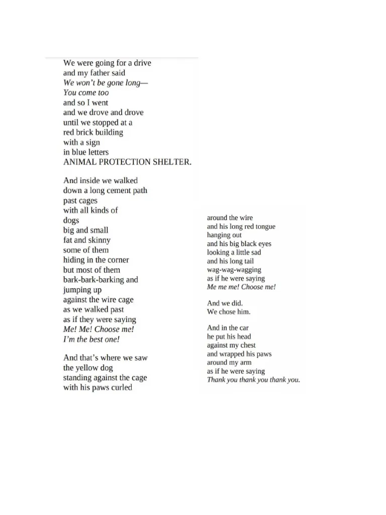 Third grade students learning to read and write narrative poetry with guided examples and creative writing prompts