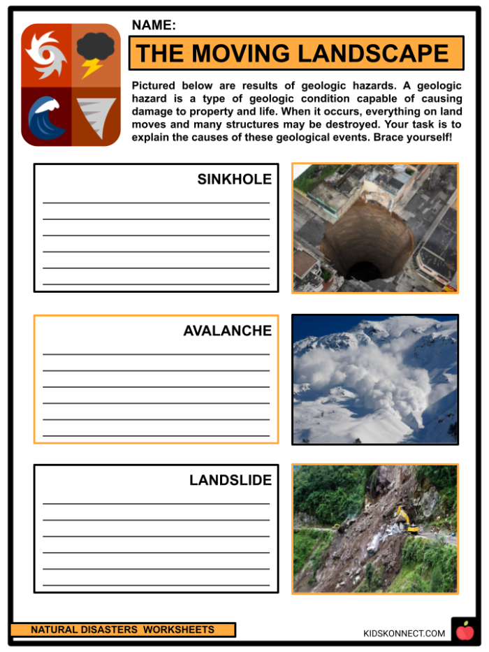 Natural Disasters Cause and Effect Worksheet for Grade 5 Reading Fifth grade student completing a causes and effects of natural disasters worksheet
