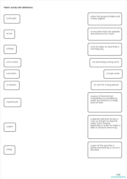 Natural disasters cause and effect practice page 13 Fifth grade student using a causes and effects of natural disasters worksheet