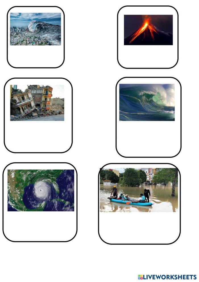 Master of Disaster Vocabulary Worksheet for Grade 3 Students Third grade science worksheet featuring natural disaster vocabulary matching and spelling exercises