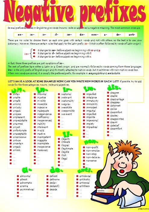 Prefixes Negative Nancy Worksheet Number 5 Third Grade Literacy Activity Third grade student filling out the Negative Nancy worksheet with various negative prefixes