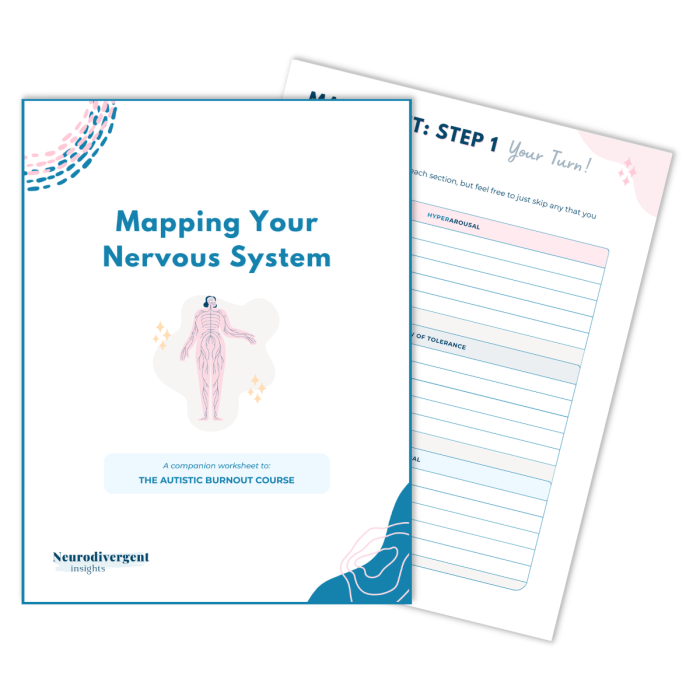 Illustration of the sensory nervous system anatomy for a sixth-grade worksheet