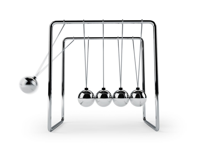 Worksheet featuring a matching activity on Newton's First Law of Motion for sixth graders