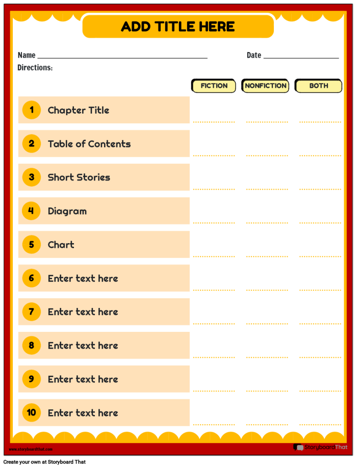 Third grade student using a worksheet to identify nonfiction text features in a geometry lesson