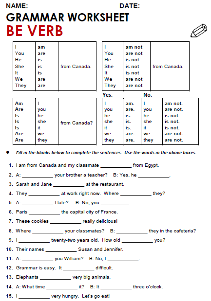 First grade worksheet for practicing noun and verb identification in sentences