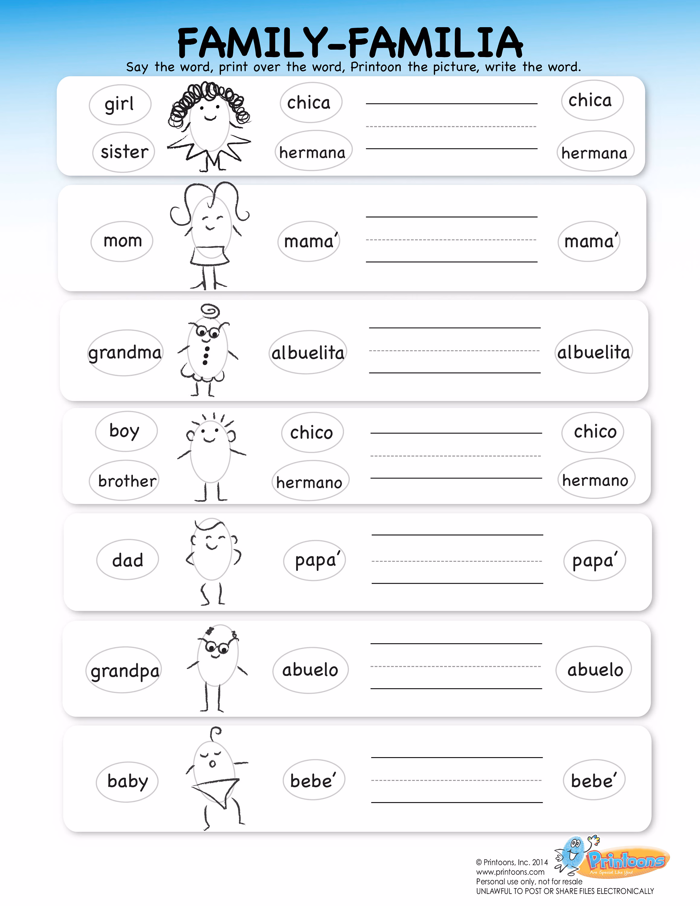 Educational resource on Spanish nouns and their gender for phonics practice in Grade 4 Nouns in Spanish worksheet illustrating gender usage with articles "el" and "la" for fourth graders
