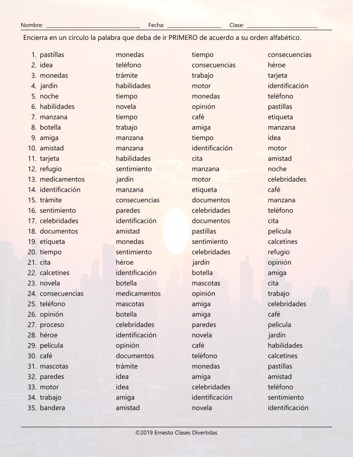 Explore the usage of "el" and "la" in Spanish nouns Nouns in Spanish worksheet for learning gendered articles