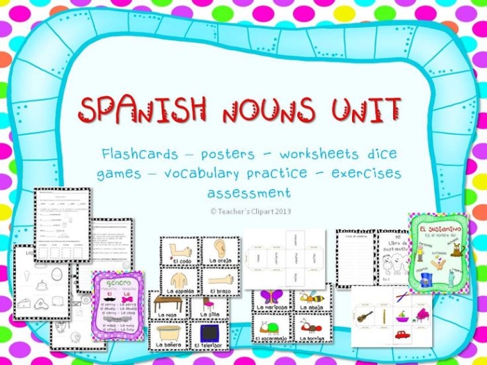 Learn to use "el" and "la" with nouns in Spanish through this engaging worksheet Nouns in Spanish worksheet focusing on gender and article usage for fourth graders