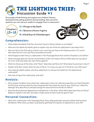 Numbers and Counting worksheet for Sixth Grade Worksheet for pre-reading activities on The Lightning Thief for sixth graders. Pre-reading activity to enhance background knowledge before diving into The Lightning Thief.