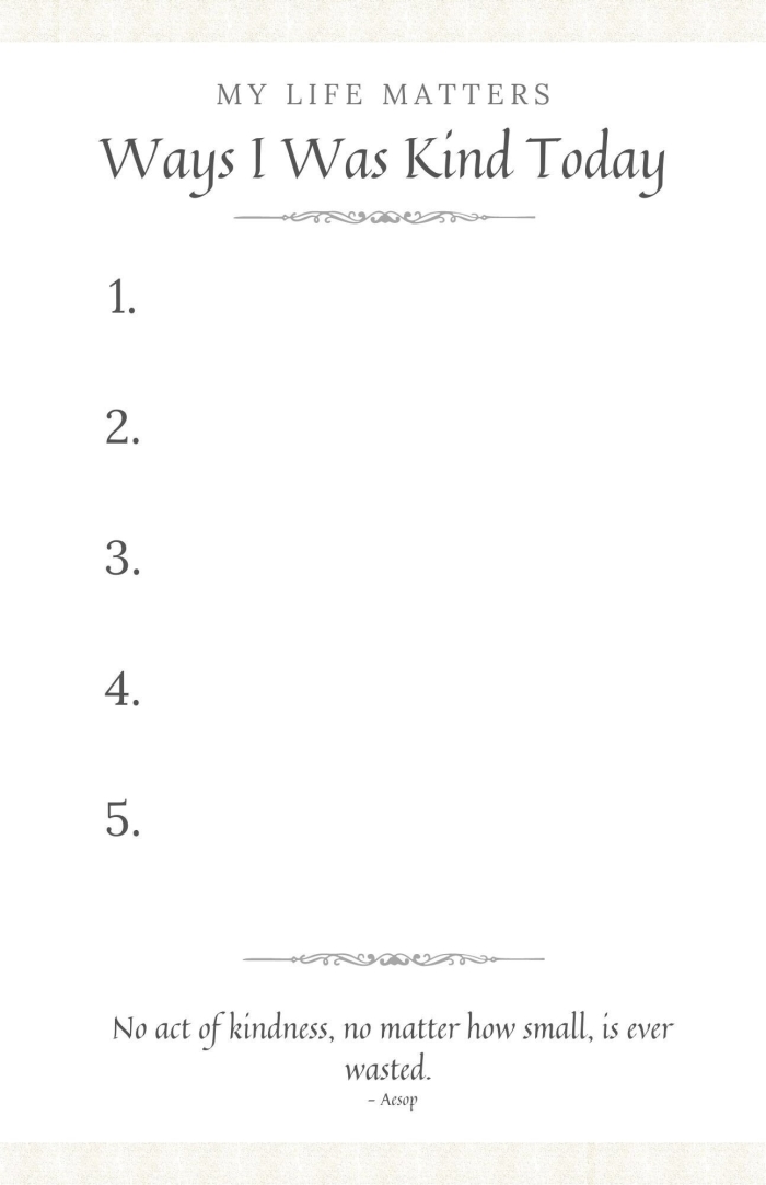 Illustration for the Novel Study: Wonder Acts of Kindness worksheet, image 9 Worksheet featuring acts of kindness related to the novel Wonder for fourth-grade students