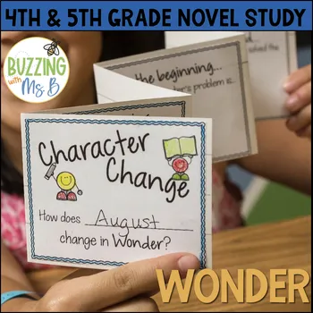 Worksheet for pre-reading activity on R.J. Palacio's Wonder for fourth graders