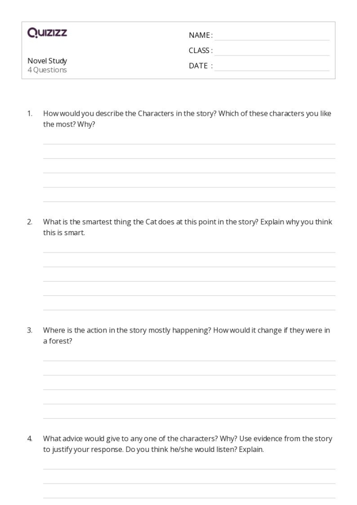 Pre-reading activity worksheet for R.J. Palacio's Wonder designed for fourth-grade students
