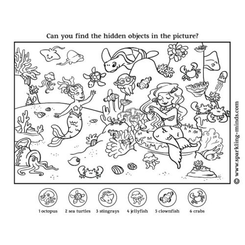 Pre-K worksheet with a fun counting and coloring activity to build observation skills