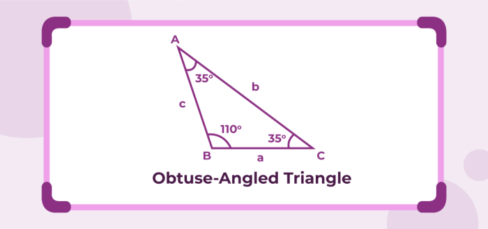 Worksheet featuring obtuse triangles for finding missing base values