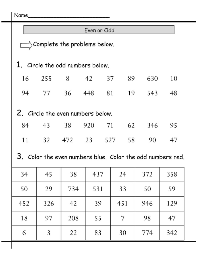 First Grade phonics activity: Odd Number Gold worksheet, image 10 Kids' worksheet featuring odd numbers to color for a treasure hunt