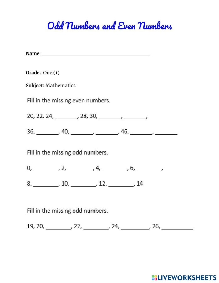 Phonics worksheet for First Grade Worksheet image showing first graders coloring odd numbers to uncover a treasure path. Fun Odd Number Gold worksheet for phonics learning in first grade.