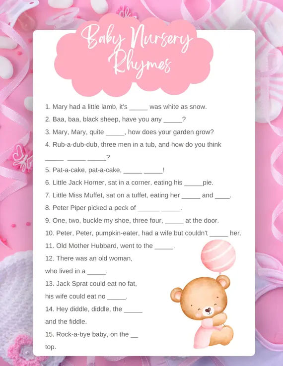 Kindergarten phonics worksheet featuring the Old Mother Hubbard poem with space for a creative drawing