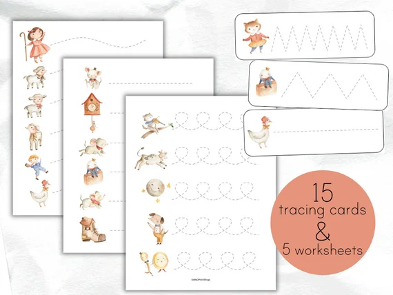 Old Mother Hubbard worksheet for kindergarten phonics activity