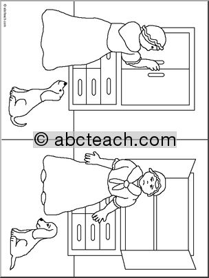 Old Mother Hubbard worksheet for kindergarten phonics activity