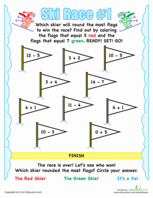 Olympic Math worksheet featuring gymnastics scores for practicing mean, median, and mode concepts