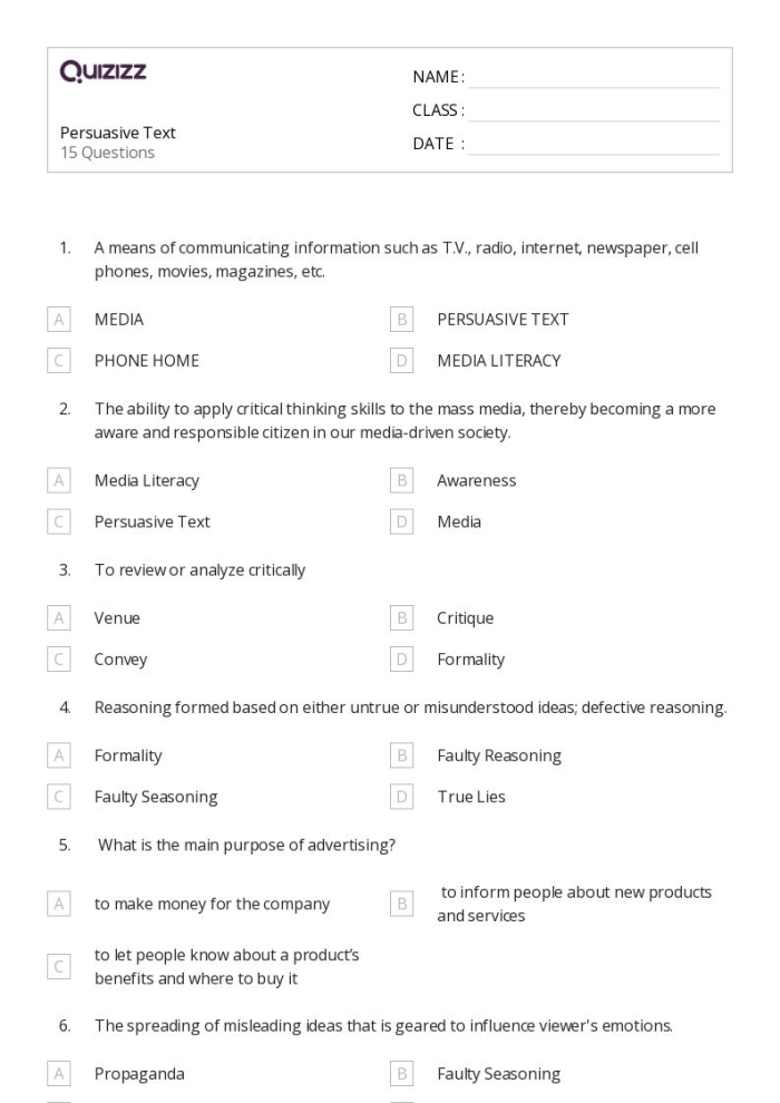 Grammar and Mechanics worksheet for Fifth Grade Young students engage with a persuasive essay worksheet designed for fifth graders. On Demand Writing: Persuasive Essay Planning and Writing Worksheet for Grade 5.