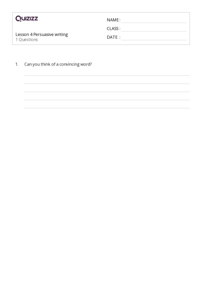 Comprehensive guide for young writers on crafting persuasive essays Students engaging with a persuasive writing worksheet designed for fifth graders