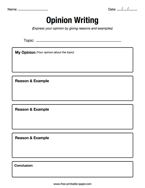 Opinion Essay Building Blocks: Fourth Grade Persuasive Writing Practice Sheet 17 Fourth grade students organizing persuasive essay structure with mixed up sentences and writing prompts on a worksheet activity