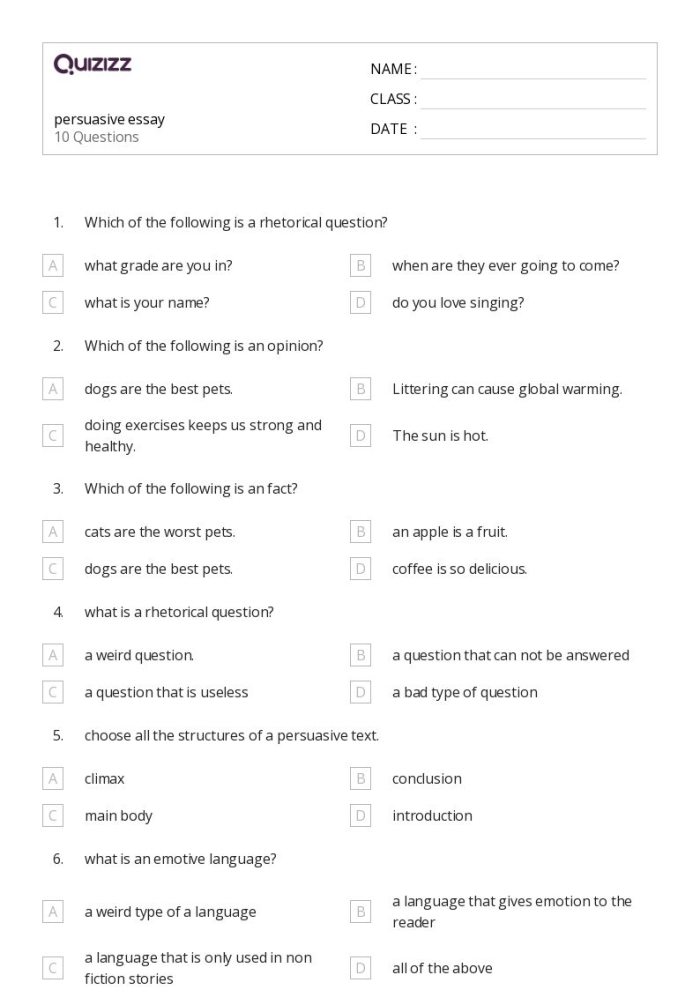 Mixed Up Essay persuasive writing activity for fourth grade students 16 Fourth grade students organizing and writing a persuasive essay on the Mixed Up Essay worksheet