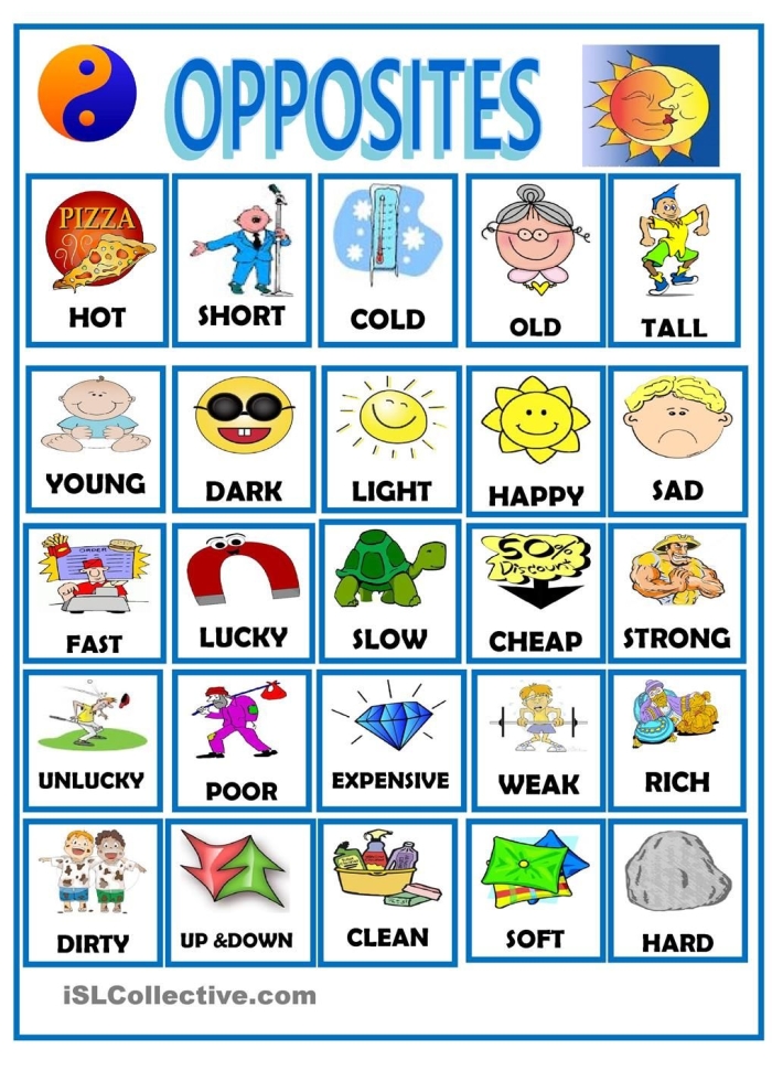 Worksheet featuring matching opposites like sunrise and sunset for Pre-K children