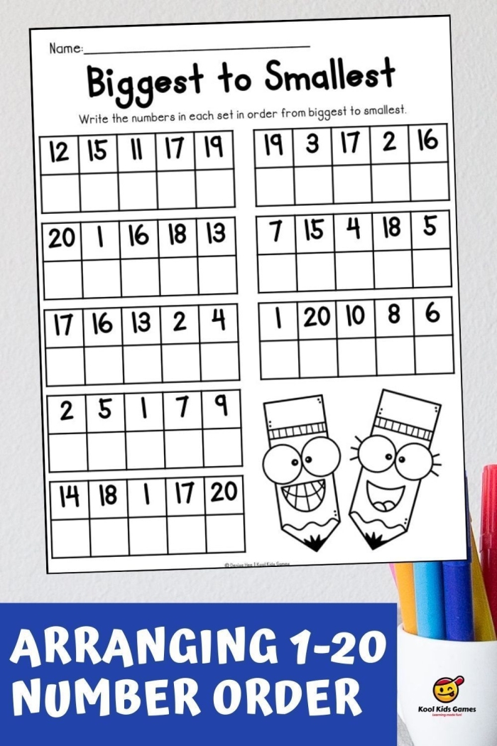 Practicing Fractions Largest to Smallest Worksheet 14 Fourth grade math worksheet for ordering fractions with unlike denominators from largest to smallest