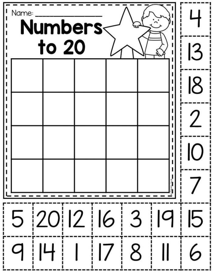 Ordering Numbers to 20 Worksheet Kindergarten Math Activity 6 Kindergarten student filling out a math worksheet focused on ordering numbers up to 20