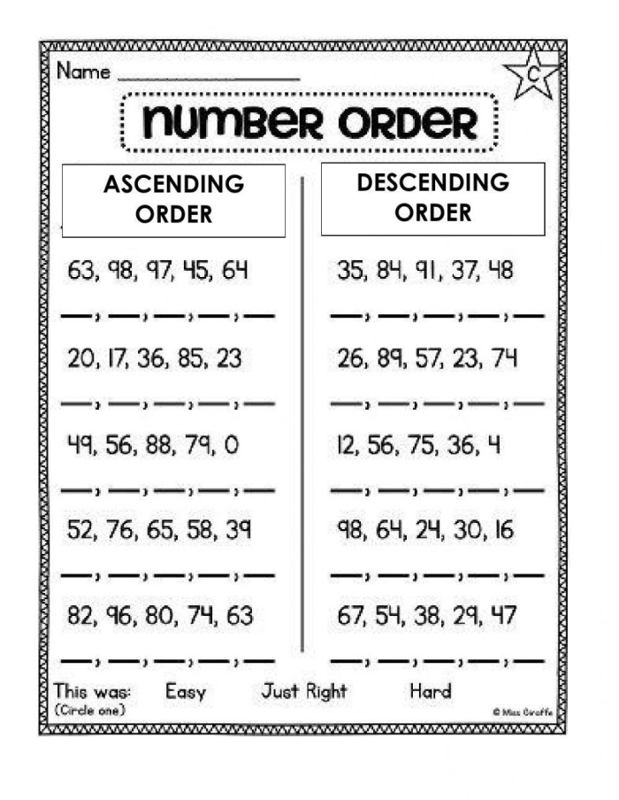Math worksheet featuring number sequencing exercises for children up to 20 Kindergarten student completing an ordering numbers to 20 worksheet