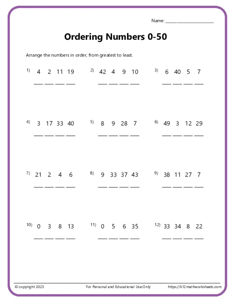 Engaging Pre-K activity for learning number sequence with fractions Worksheet for ordering numbers up to 10 using dots for counting