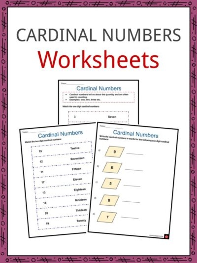 Worksheet for second graders to practice distinguishing between ordinal and cardinal numbers