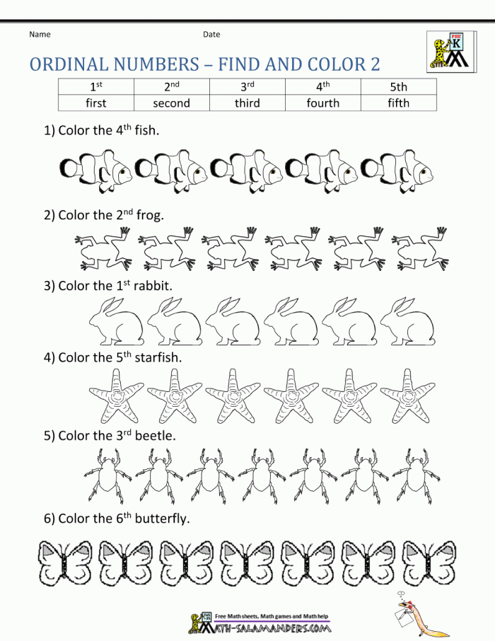 Ordinal Numbers Subtraction Worksheet Page 25 First grade math worksheet focusing on identifying ordinal numbers through shaded subtraction images