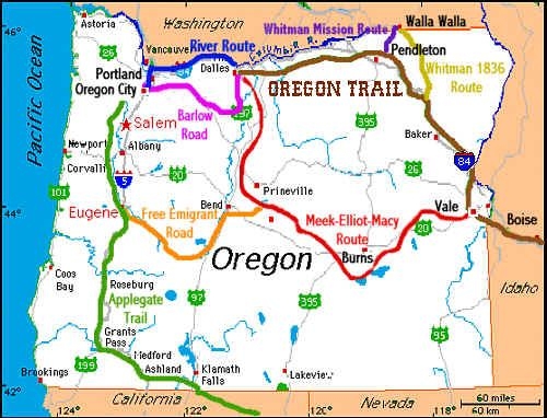 Oregon Trail Map Worksheet 24 Exploring the Wagon Train of 1843 Route Educational map illustration showing the path of the 1843 wagon train expedition across the Oregon Trail for fourth grade students