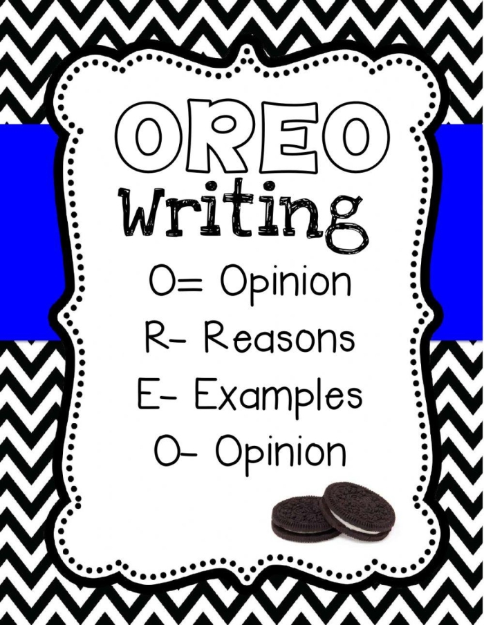 Oreo Persuasive Writing Worksheet for Grade 4 Lesson 20 Fourth grade students practicing persuasive writing techniques with an Oreo themed worksheet