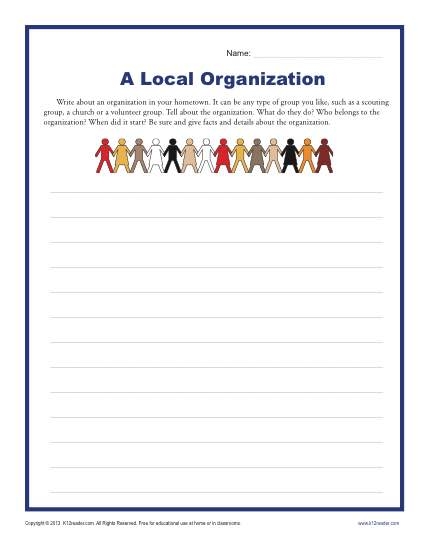 Fourth grade student using an organization in writing worksheet to plan a narrative essay