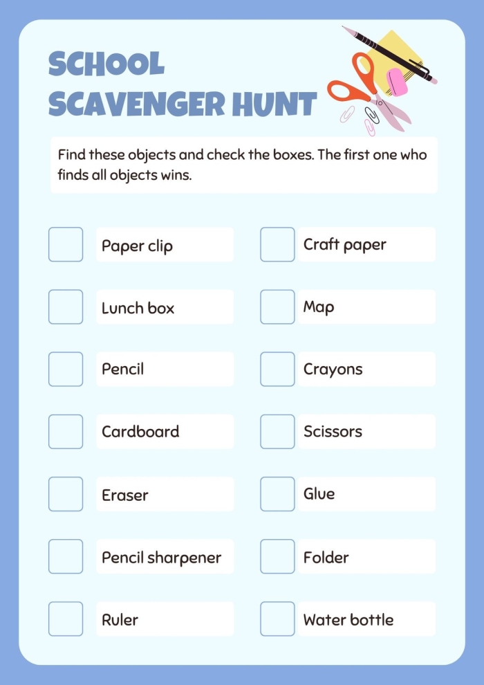 Printable Number Theory Scavenger Hunt Activity for Pre-K Students 14 Preschool children practicing counting and observation skills using an outdoor scavenger hunt worksheet