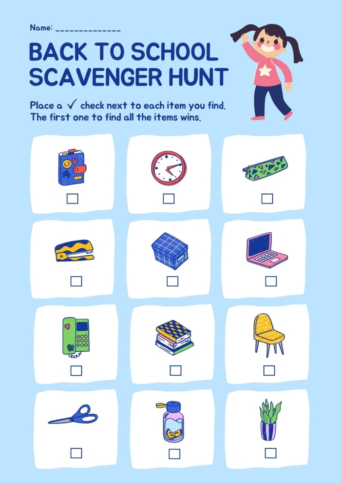 Engaging scavenger hunt activity for young naturalists to explore their environment Colorful Outdoor Scavenger Hunt worksheet designed for Pre-K children to enhance observation skills