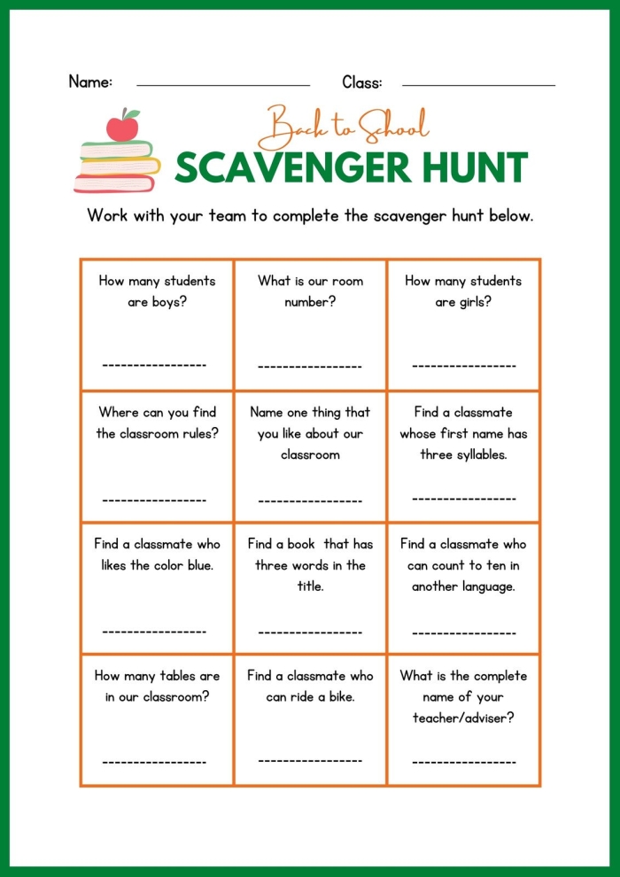 Engaging printable scavenger hunt activity for young nature explorers Colorful Outdoor Scavenger Hunt worksheet for Pre-K students to enhance observation skills
